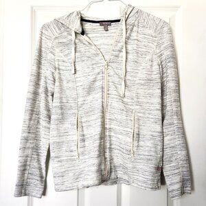 Talbots Gray Activewear Full Zip Hoodie w Pockets